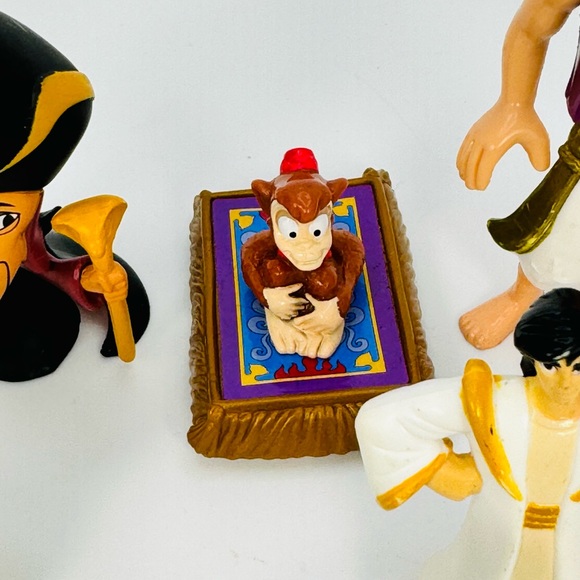 Disney Aladdin Figure Toy Lot Of 8 Jafar Abu Sultan Genie - Picture 4 of 9